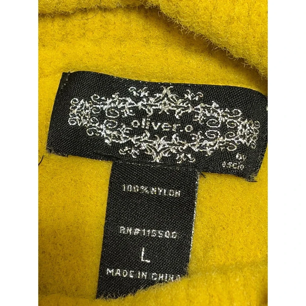 Oliver.O Anthropologie L Marigold Yellow Soft Chunky Turtleneck Sweater Cozy - Picture 3 of 5